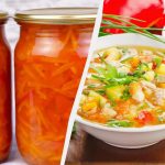 Aderezo sabroso para sopa: Preparo tarros y sopa de invierno